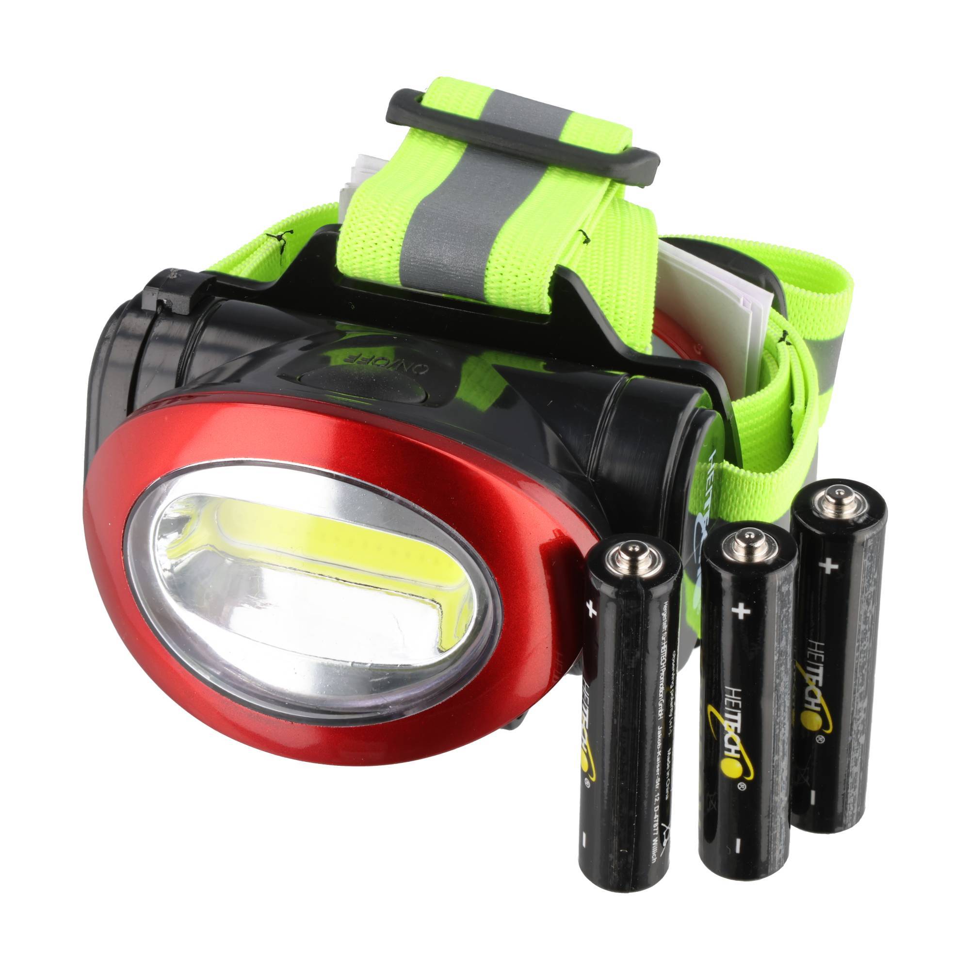 LED-Stirnlampe mit Rücklicht, max. 100 Lumen, inklusive Batterien-0