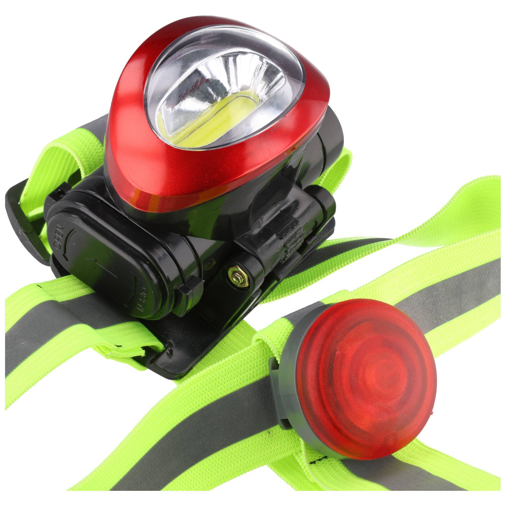 LED-Stirnlampe mit Rücklicht, max. 100 Lumen, inklusive Batterien-2