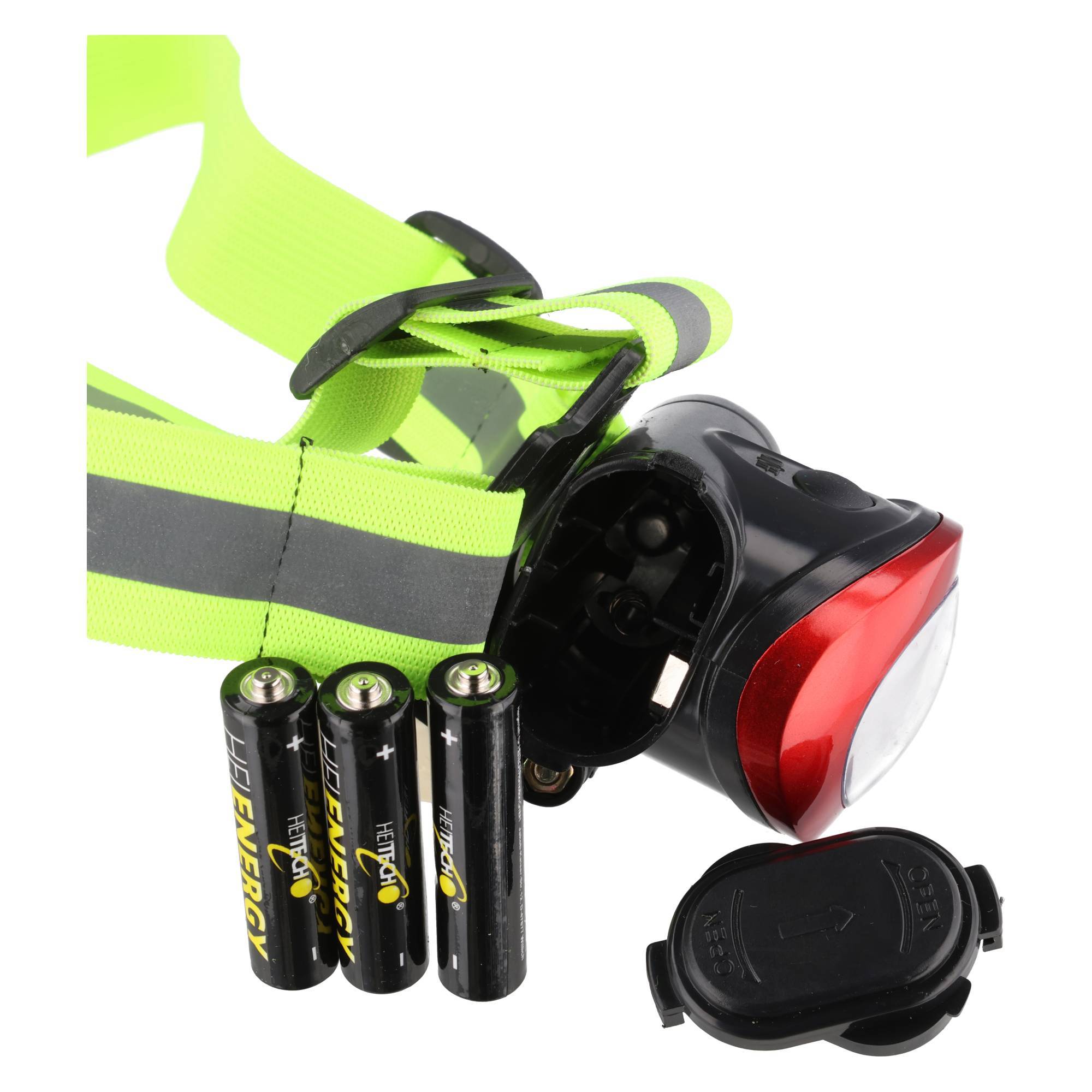LED-Stirnlampe mit Rücklicht, max. 100 Lumen, inklusive Batterien-3