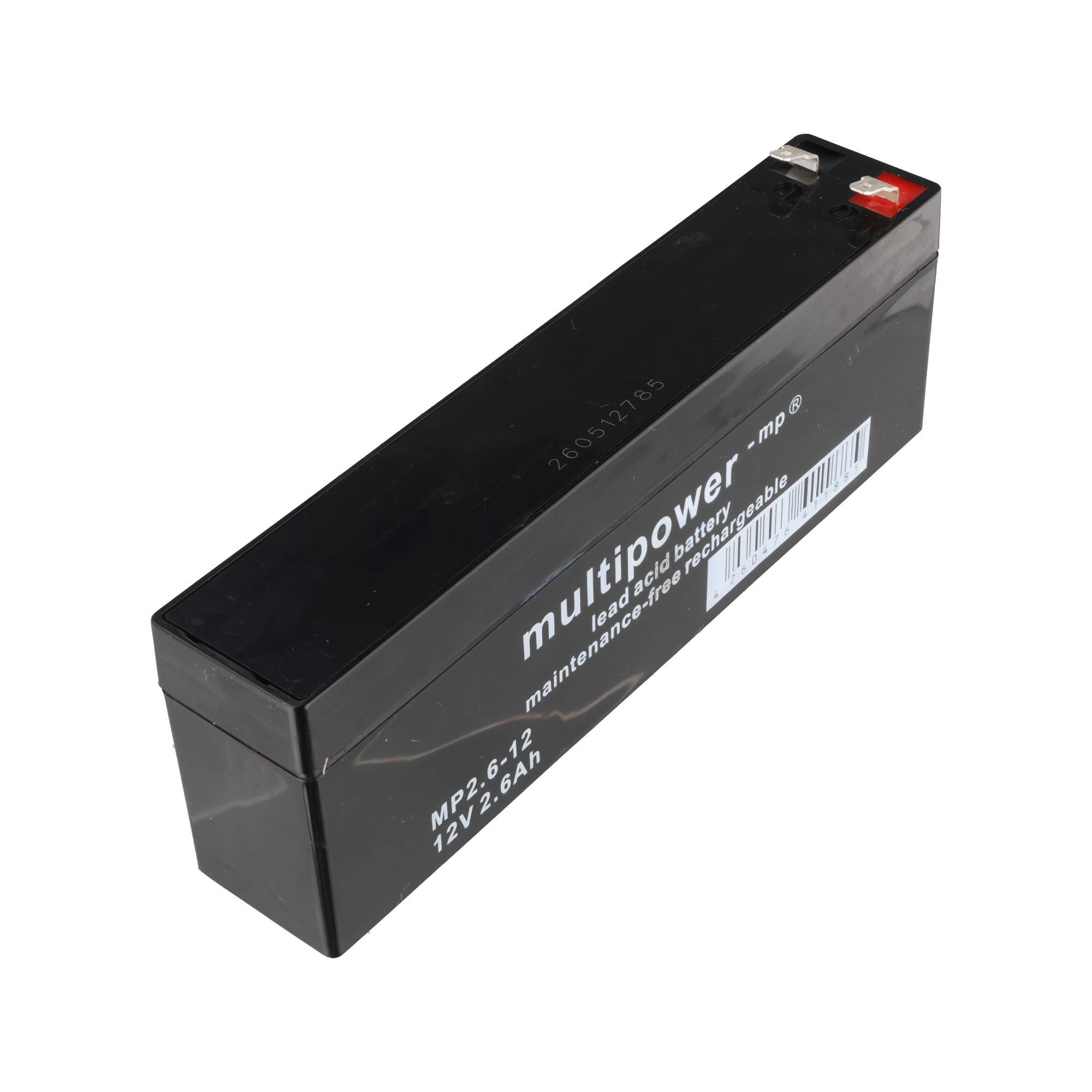 Akku kompatibel für Jablotron 214-2.6, Wiederaufladbare Batterie 12 V/2,6 Ah Code: SA214-2.6-1