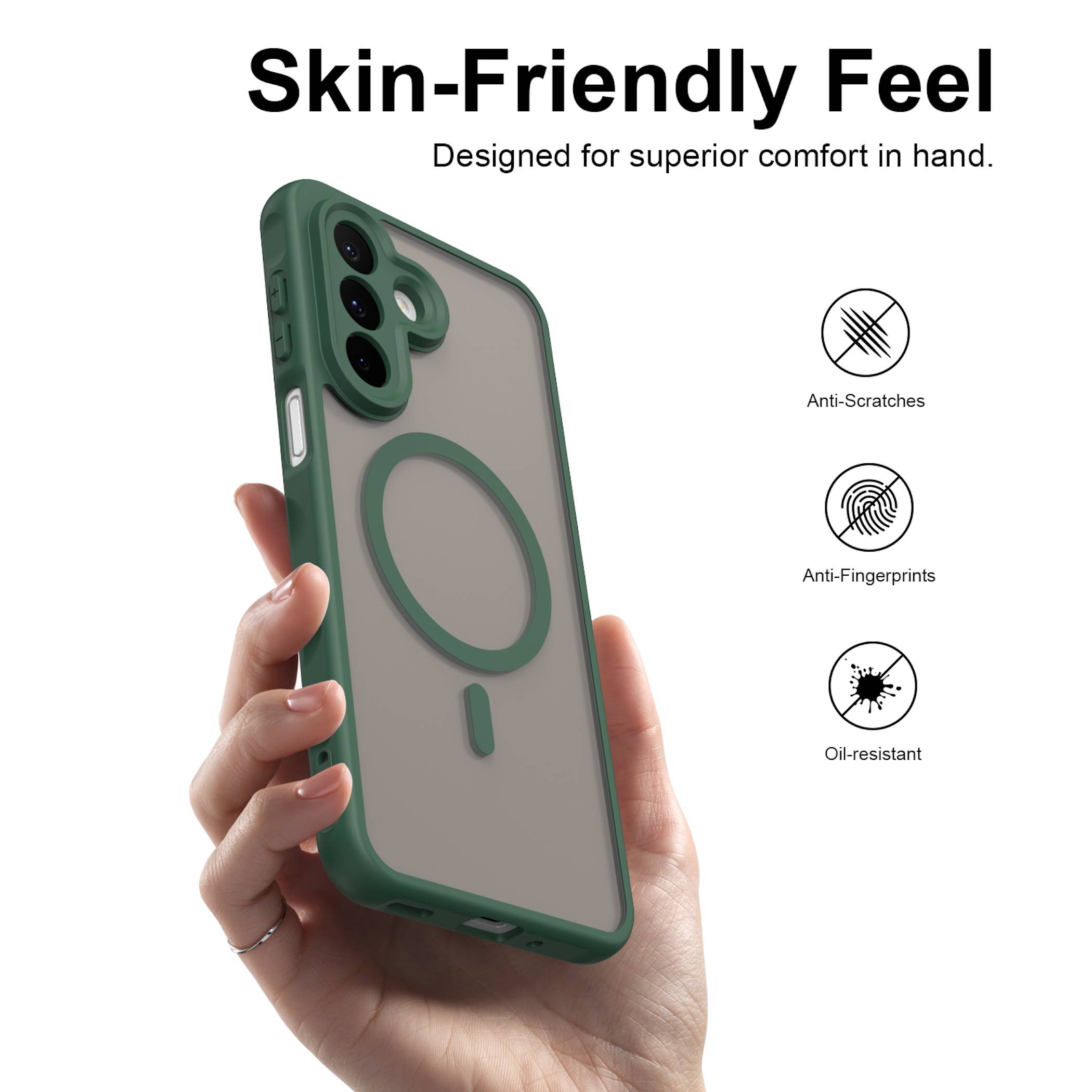 MagSafe Handyhülle + 2x Schutzglas für Samsung Galaxy A27 5G Kameraschutz TPU-2