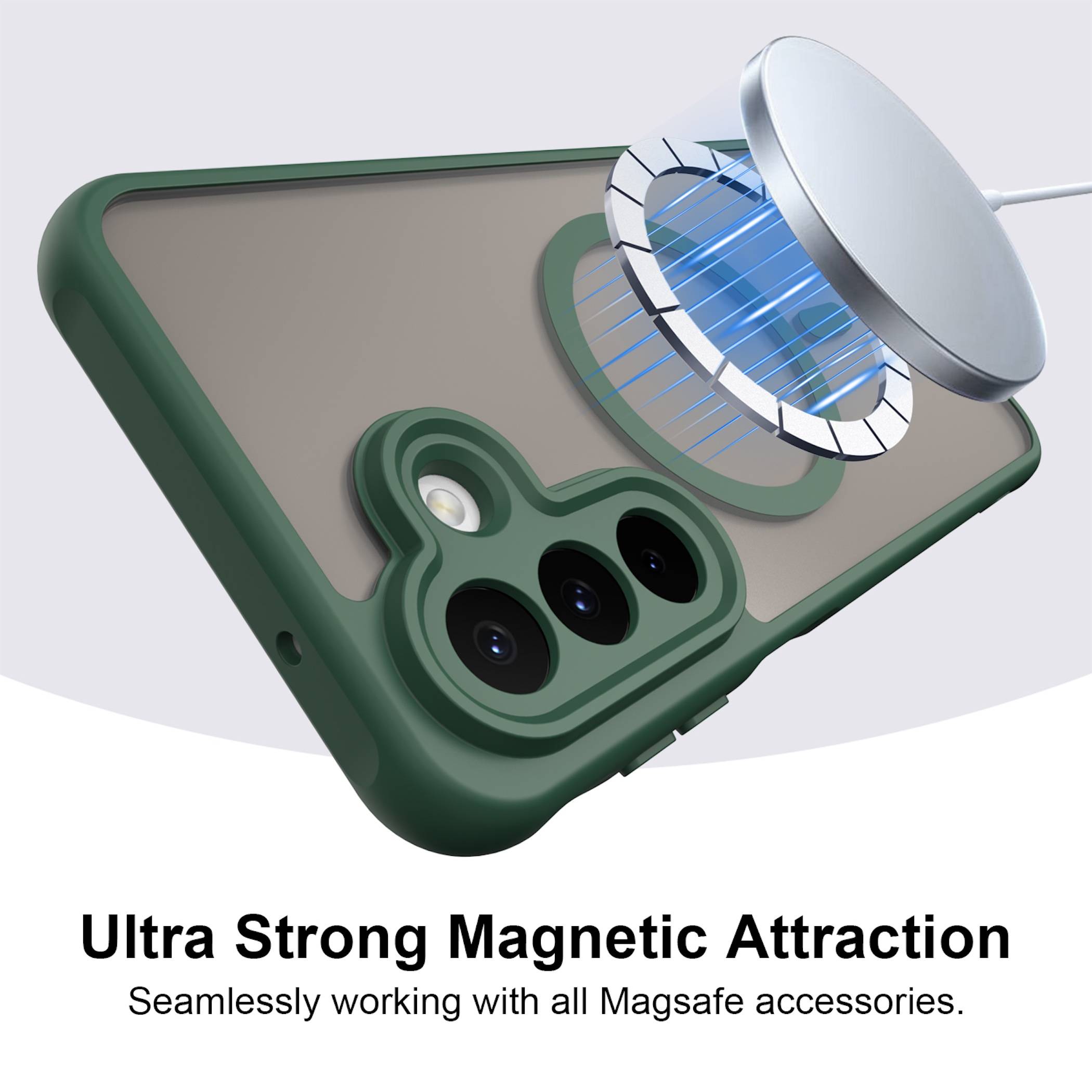 MagSafe Handyhülle + 2x Schutzglas für Samsung Galaxy A27 5G Kameraschutz TPU-4