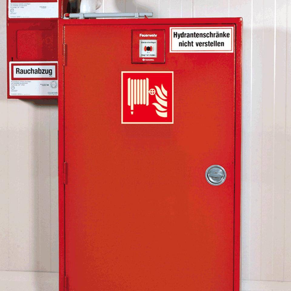 PERMALIGHT® power langnachleuchtend Brandschutzzeichen Löschschlauch, ASR/ISO, Kunststoff, 200x200mm-2