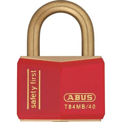 ABUS Vorhängeschloss, rot, verschiedenschl., Kunststoffummantelung, 2 Schlüsseln-0