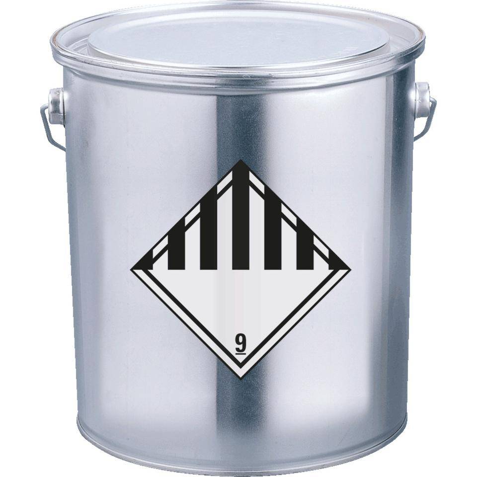 Verpackungskennzeichen Kl.9 Verschiedene gefährliche Stoffe, Folie, seewasserbeständig, 100x100mm, 500/Rolle-1