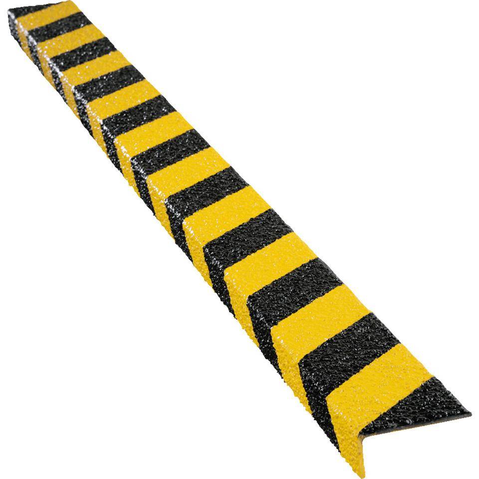 K.57 Antirutsch-Treppenprofil, R13, gelb/schwarz, Spezialkunststoff, 70x1000x30mm-0