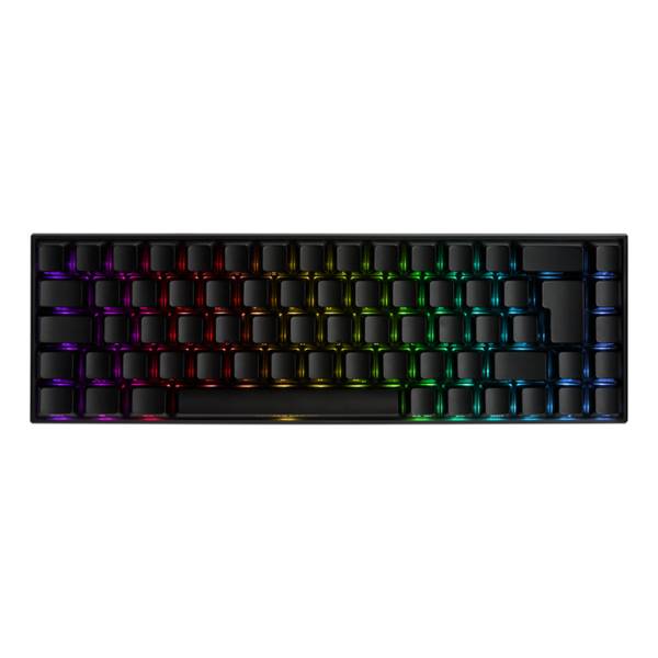 Deltaco mech. mini gaming keyboard RGB LED wireless black