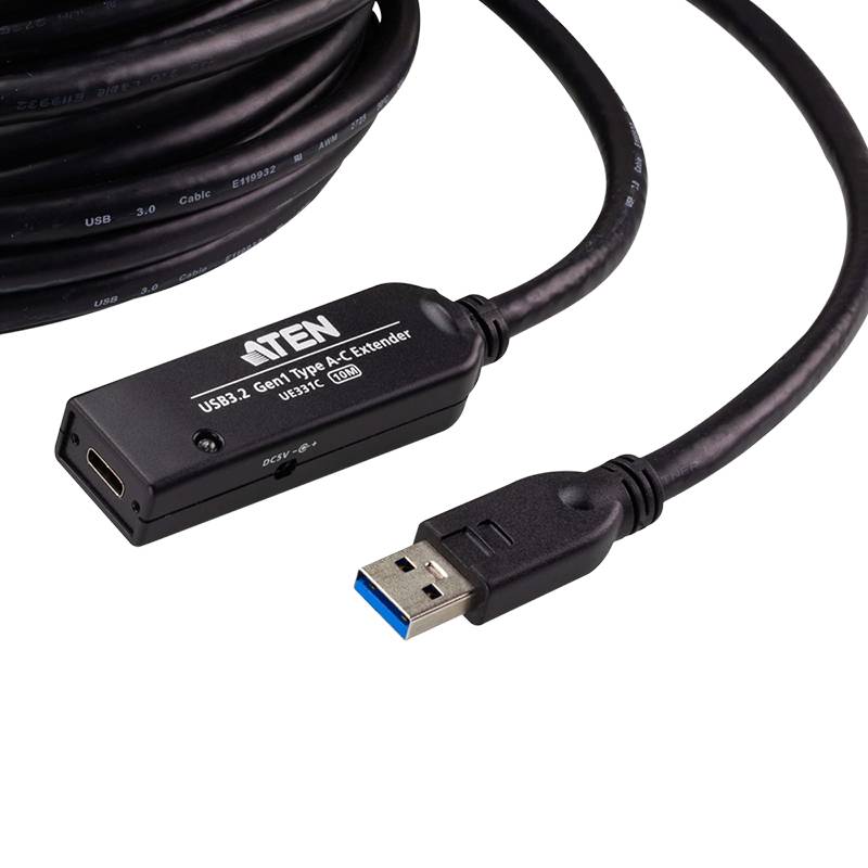 ATEN KVM Kabel [1x USB - 1x USB-C® Buchse] 10 m Schwarz-2