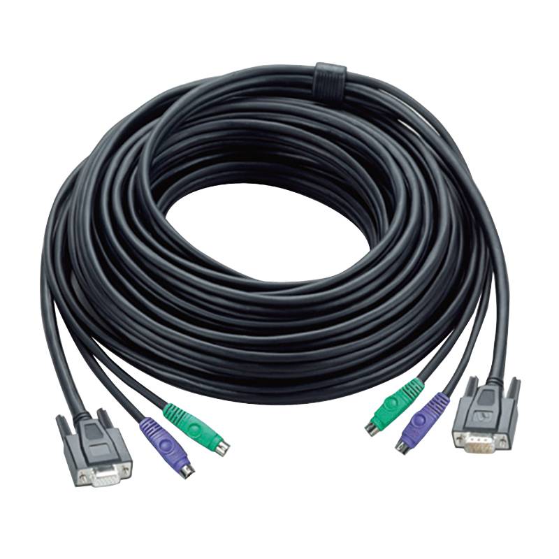 ATEN 2L-1010P/C KVM VGA Anschlusskabel, schwarz, 20 m-2