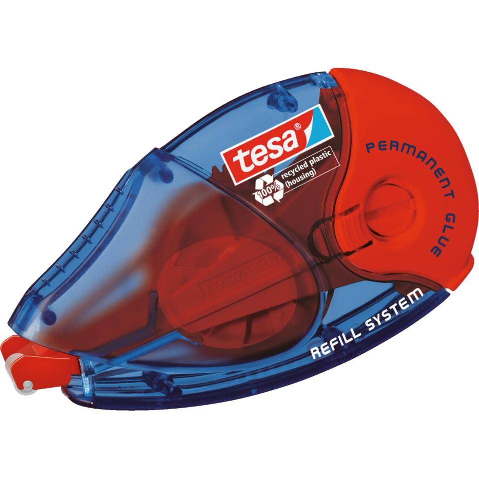 tesa®Kleberoller, dauerhaftes Kleben, nachfüllbar, 14m x 8,4mm-0