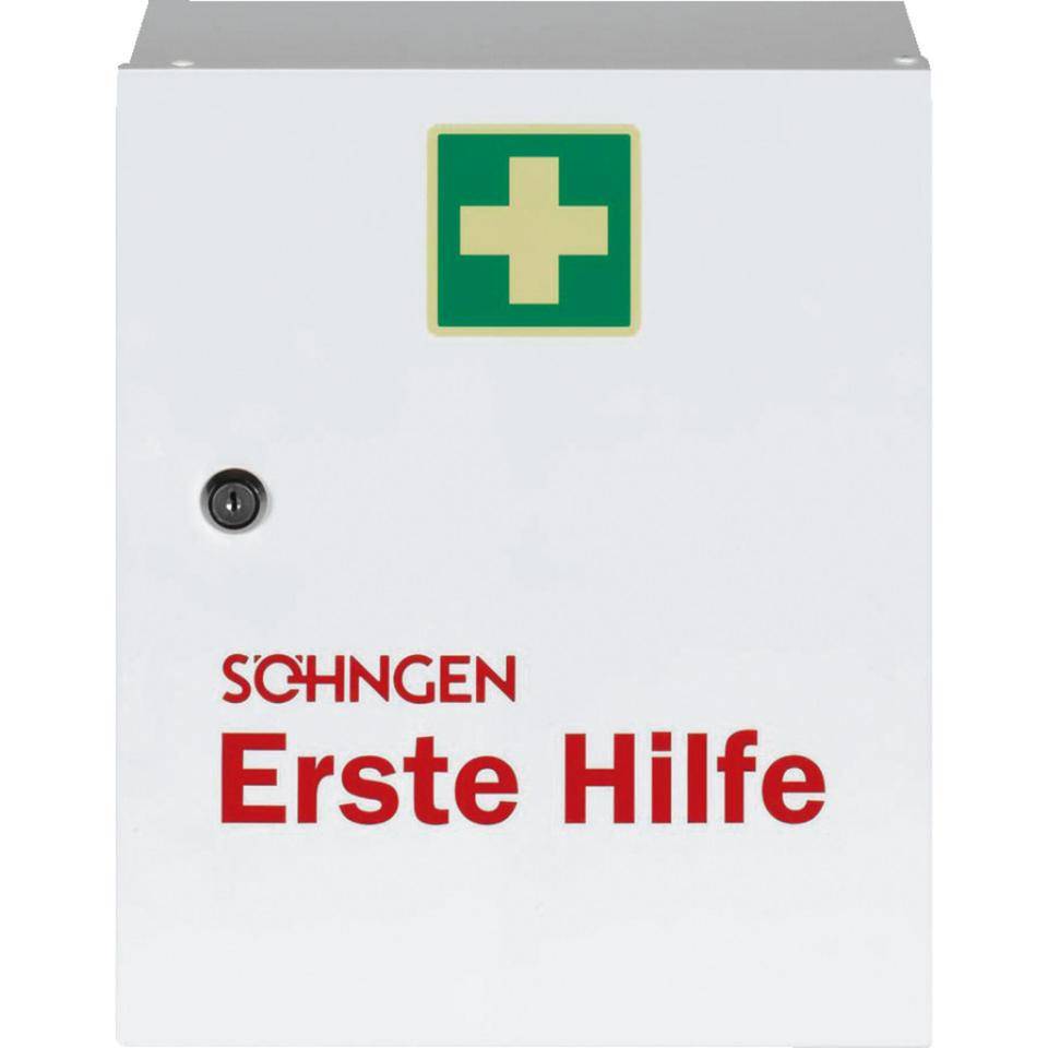 SÖHNGEN® Verbandschrank Heidelberg, DIN 13157, 1-türig, weiß, 302x362x140mm-0