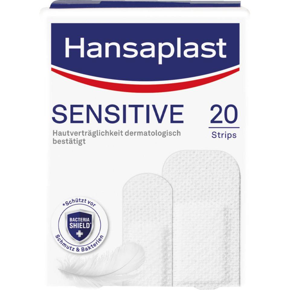 Hansaplast® Sensitive, hautfreundlich, atmungsaktiv, 5Pack/VE, 20Strips/Pack-0