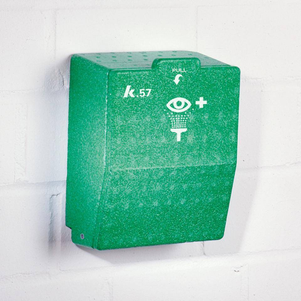 K.57 Wandbox Augenspülung, gefüllt mit zwei 500ml/Flaschen gemäßDIN EN 15154-4-1