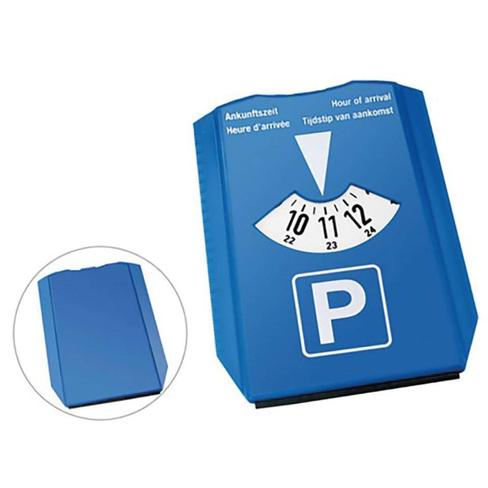 Parkscheibe, Zulassung nach StVO, für das Auto, blau, Kunststoff-0