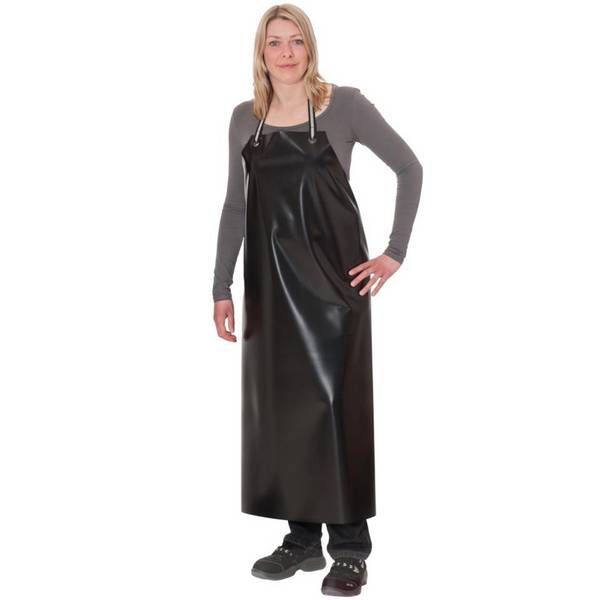 Guttasyn® Schürze MR 3, Kategorie III, schwarz, PVC ohne Gewebe,0,3mm, 80x100cm