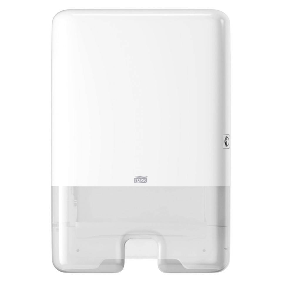 TORK Xpress® Spender für Multifold-Handtücher H2, weiß, Kunststoff, 102x444x302mm-0