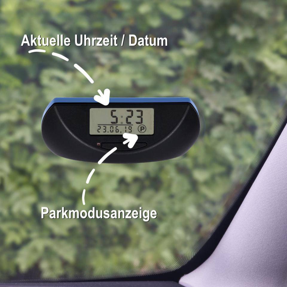Needit Park Mini, elektronische, vollautomatische Parkscheibe, blau, StVO-Zulassung, 90x52mm-2