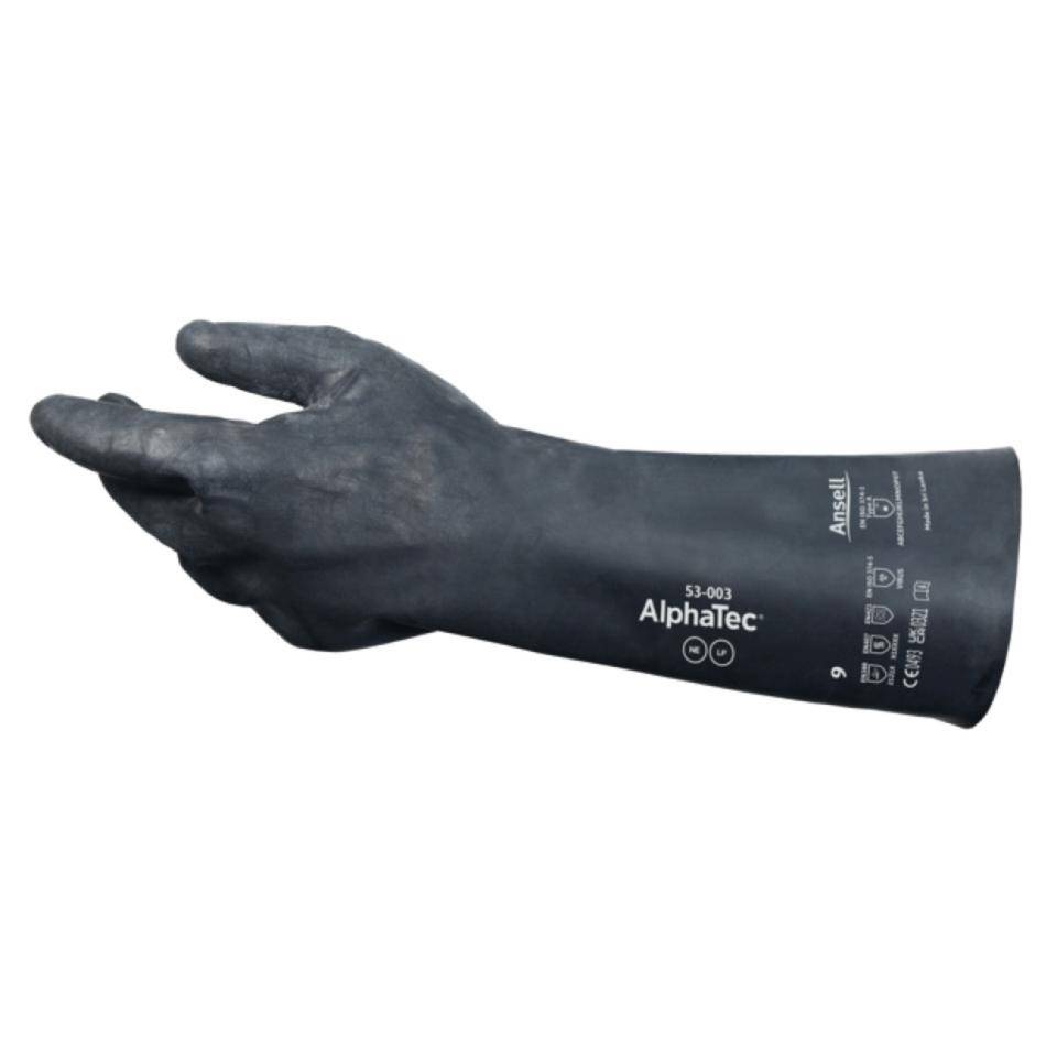 Ansell Chemikalien-Schutzhandschuh AlphaTec® 53-003, Kat.III, schwarz, Größe 11-1