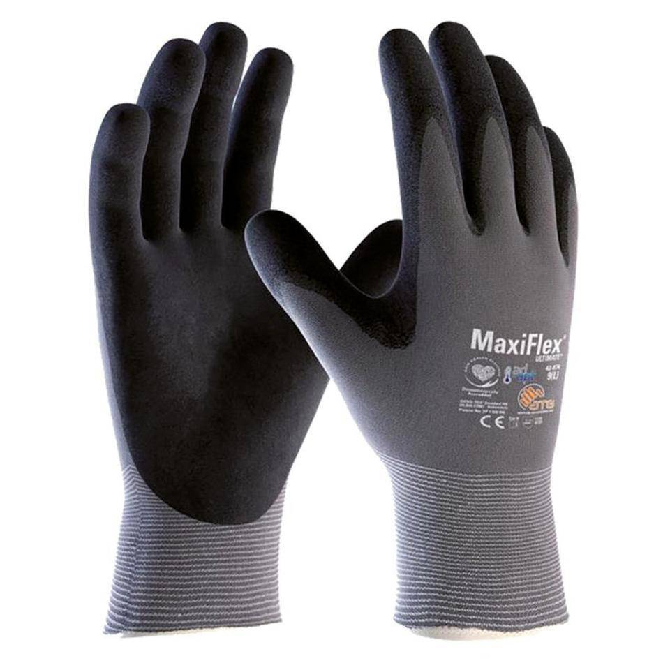 ATG Handschuh MaxiFlex® Ultimate 42-874, Kategorie II, schwarz, 250mm, Größe 10-0