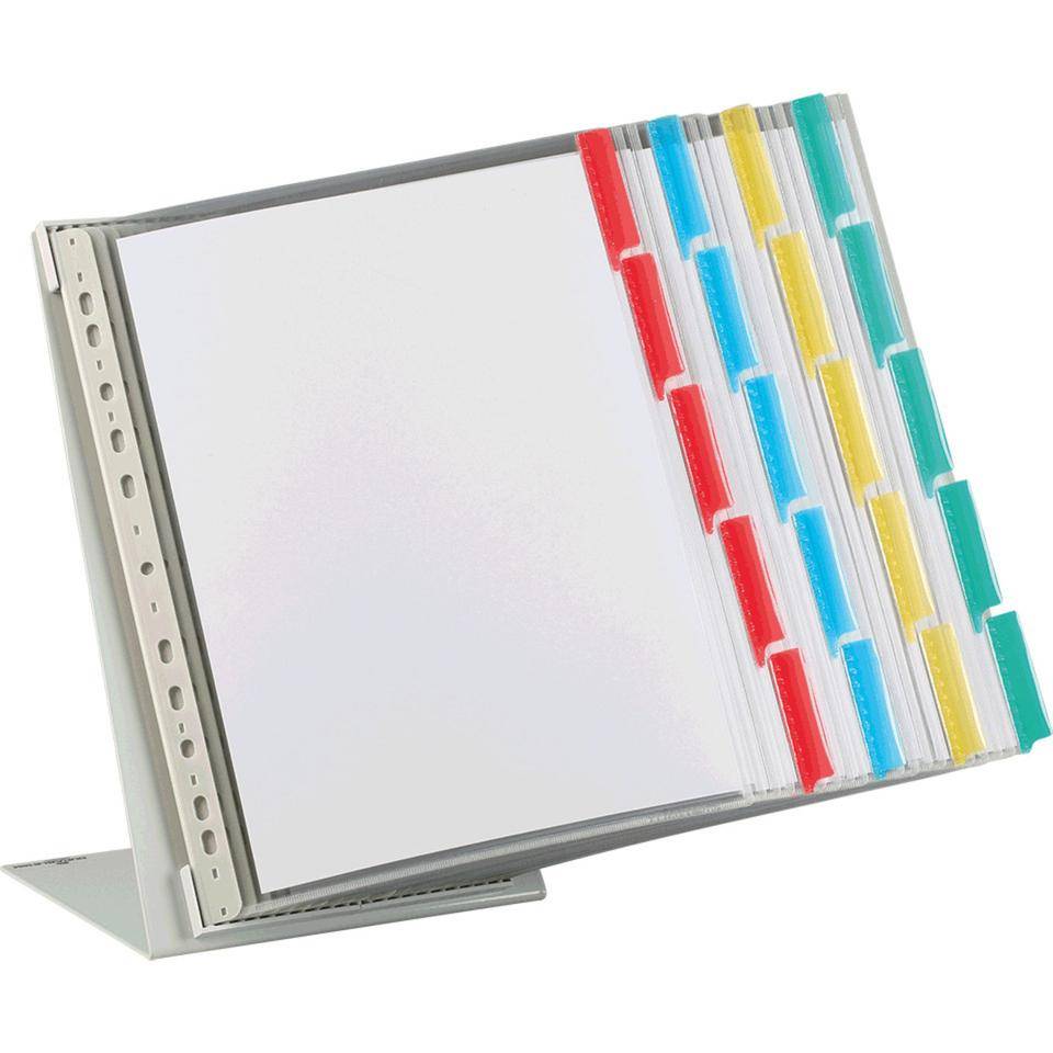 DURABLE FUNCTION Sichttafel-System, transparent, doku.echte Folie, DIN A4, 5/VE-1