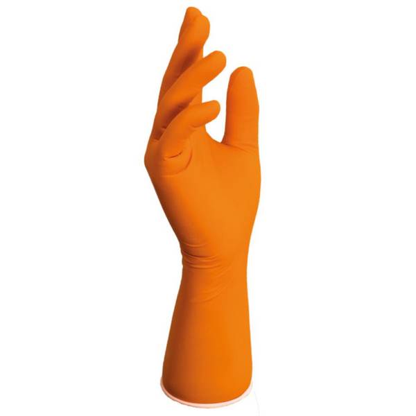 SHIELDskin™ Labor-Handschuh ORANGE NITRILE™ 300, steril, Größe 9/L, 20 Paar/VE