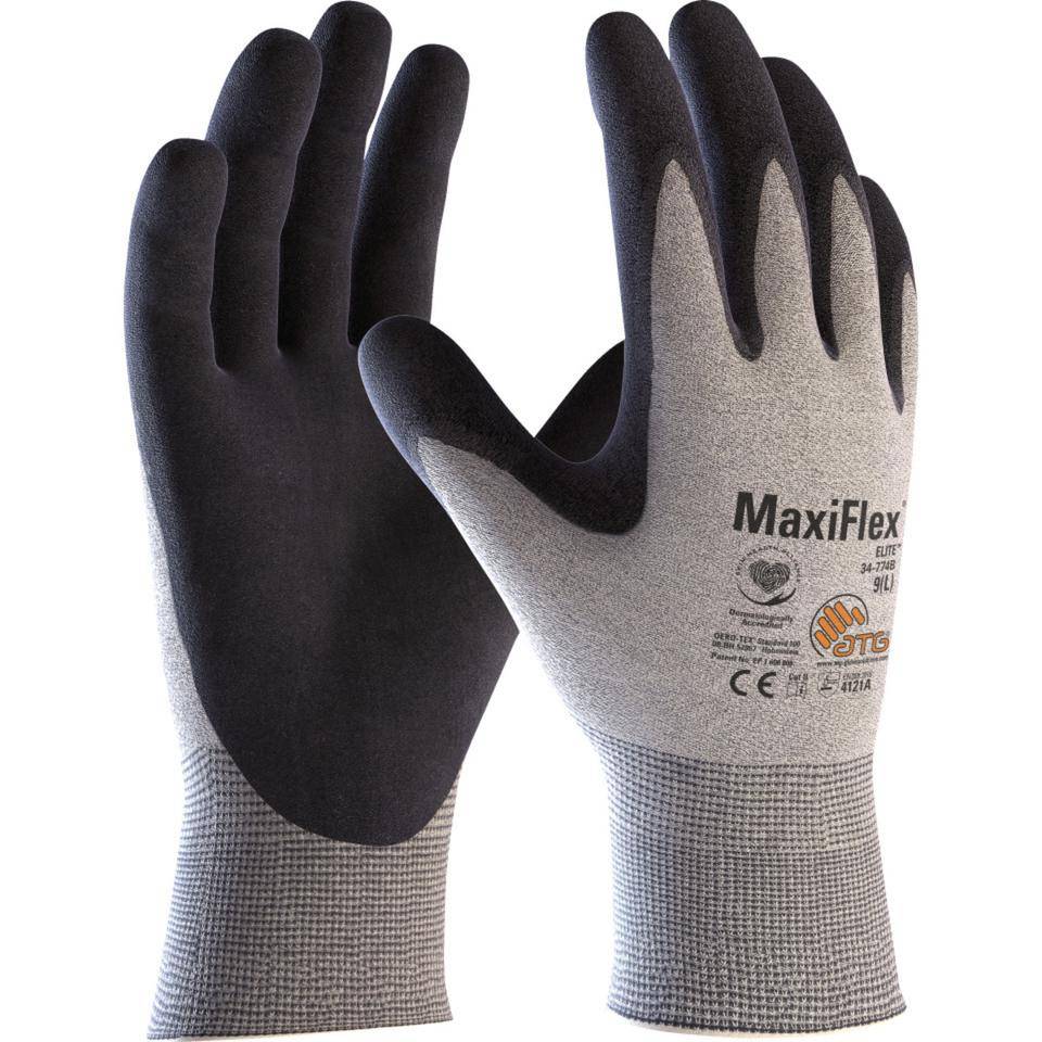 ATG ESD-Schutzhandschuh MaxiFlex® Elite™, Kat.II, Mischgewebe, 225mm, Größe 11-1
