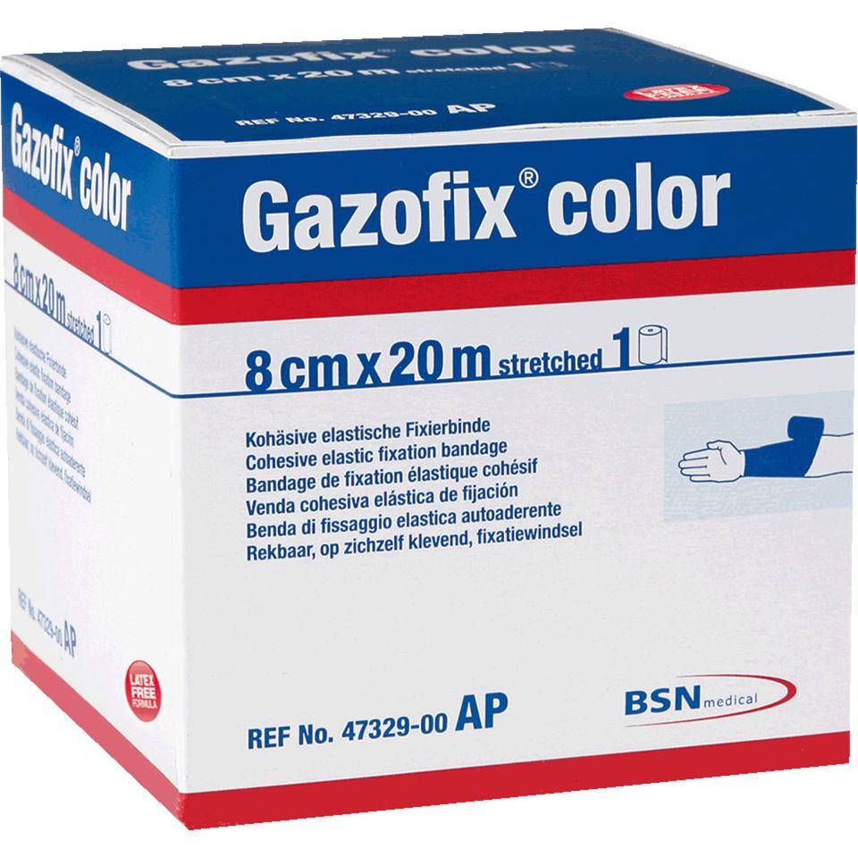 Gazofix® Fixierbinde, grün, latexfrei, 8cm, 20m/Rolle-0