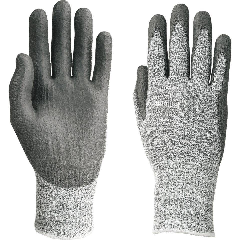 KCL Schutzhandschuh Camapur® Cut 627+, Kat.II, grau/schwarz, 240mm, Größe 7-0