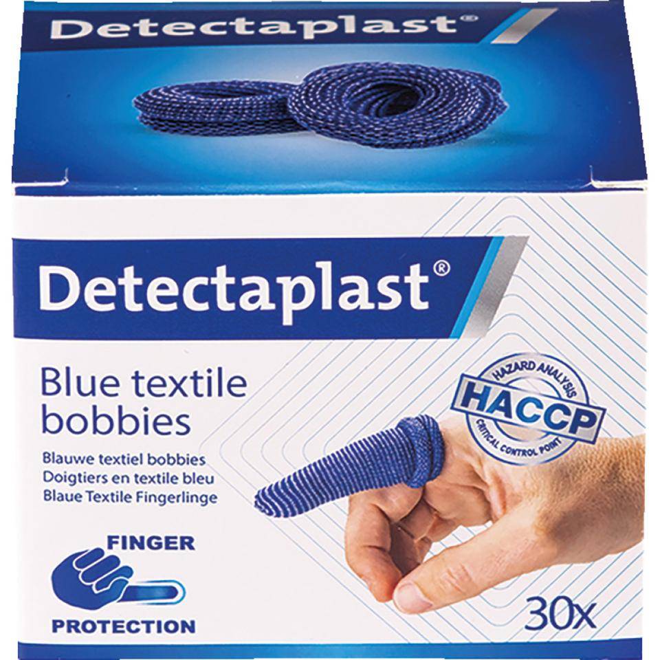 Detectaplast® Textil-Fingerlinge, blau, Textilgewebe, 30/VE-0