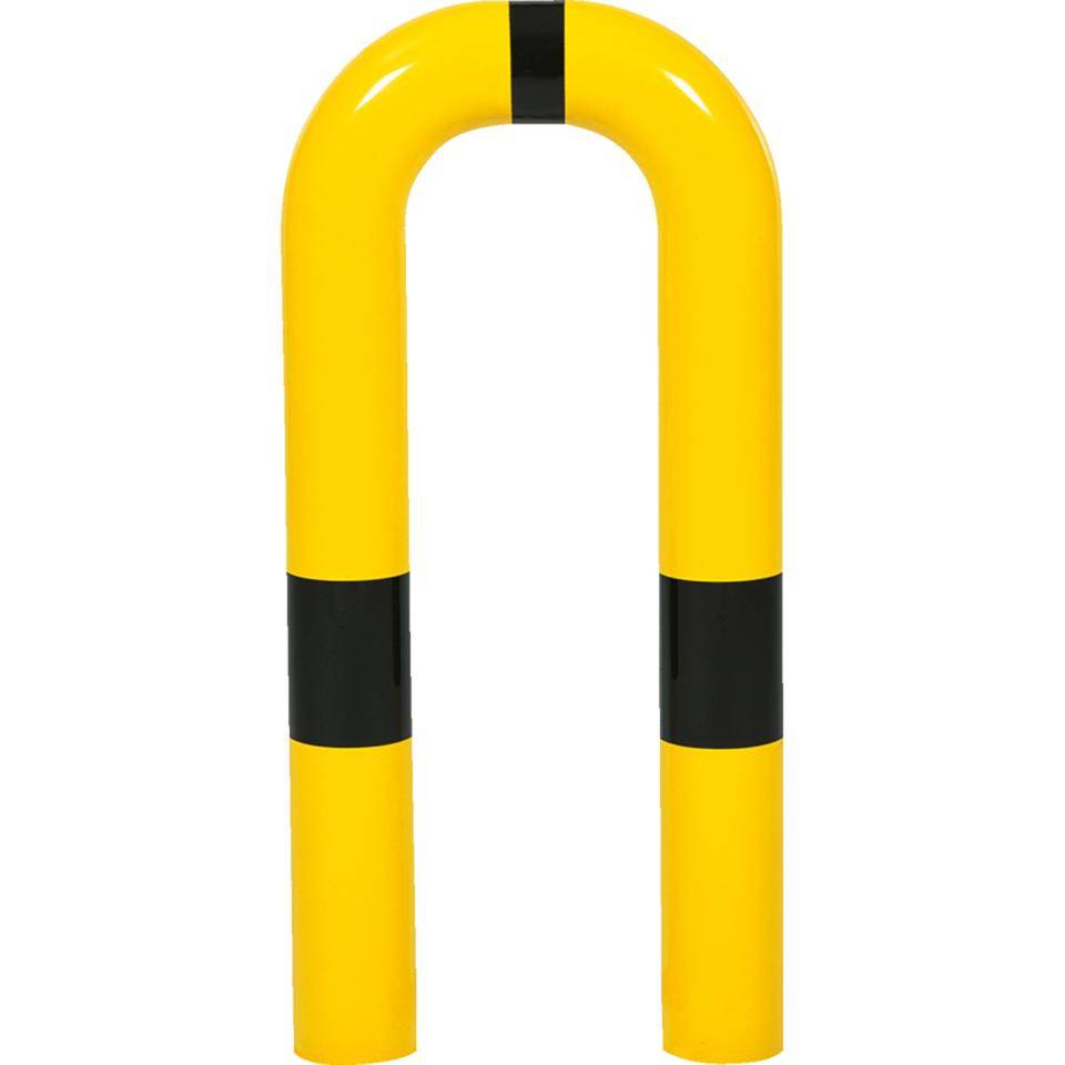 K.57 Schutzbügel,z.Einbeton.,gelb/schwarz,Stahl,verzinkt,Ø76mm,300x650(1050)mm-0