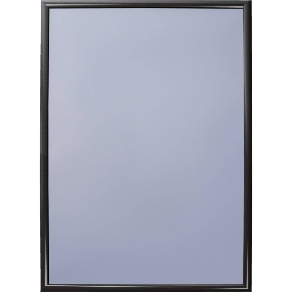 K.57 Wechselrahmen, mit Klapp-Profil, schwarz, Aluminium, Profilbreite 25mm, A1-0