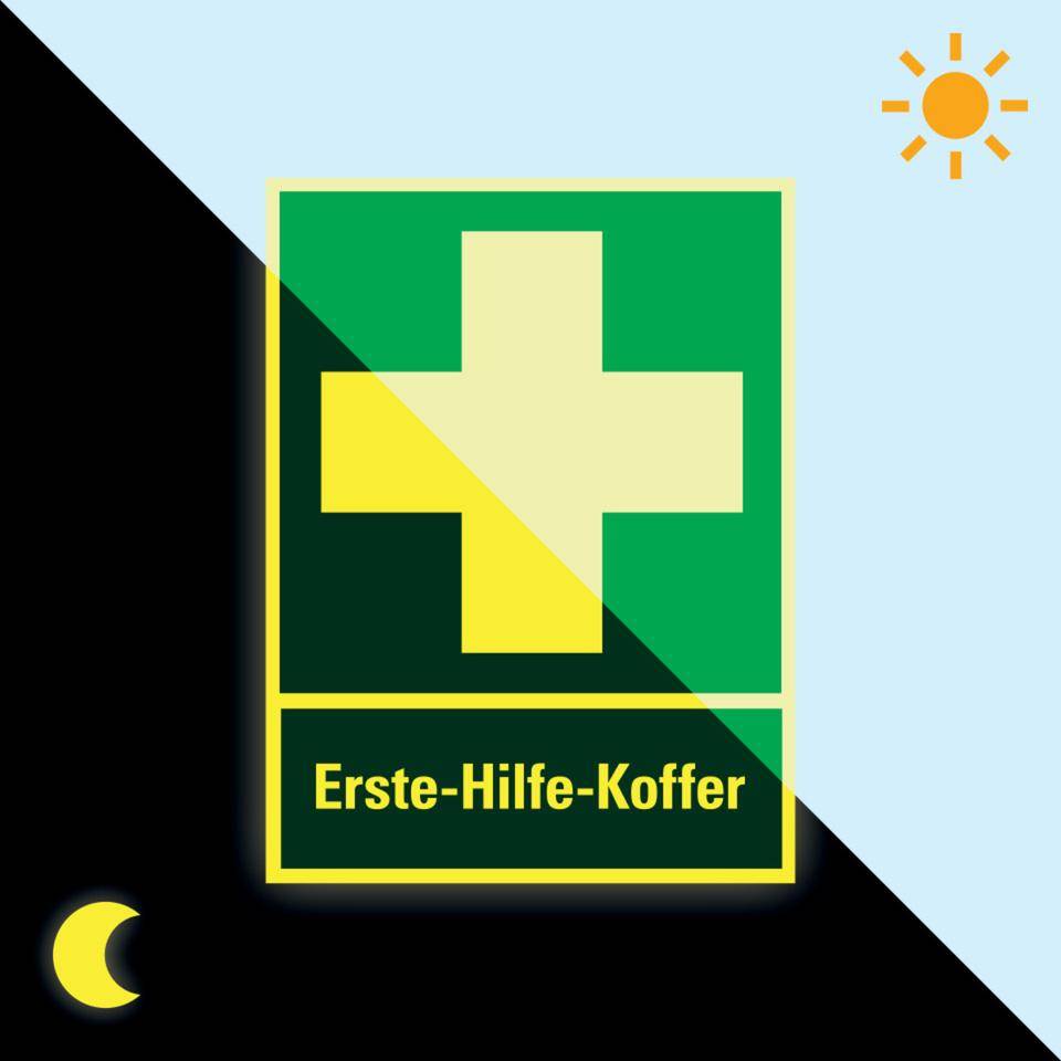 PERMALIGHT® power langnachleuchtend Rettungs-Kombi Erste-Hilfe-Koffer, ASR/ISO, Kunststoff, 300x400mm-0
