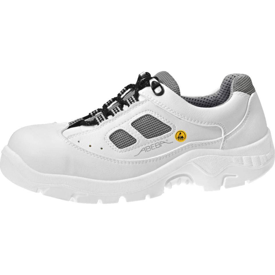 ABEBA ESD-Halbschuh anatom 2626, S1, SRC, Kat.II, weiß, Microfaser, Größe 45-0