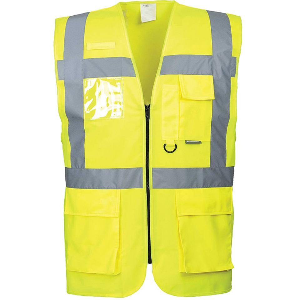PORTWEST® Warnweste Berlin Executive,Kat.II,EN ISO 20471 Kl. 2,gelb,Größe XL