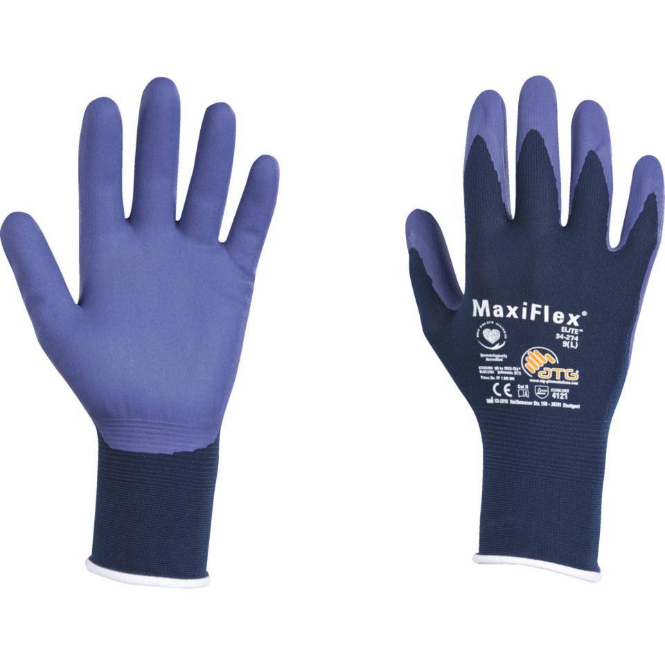 ATG Strickhandschuh MaxiFlex® Elite, Kategorie II, Nylon, 240mm,Größe 7-0