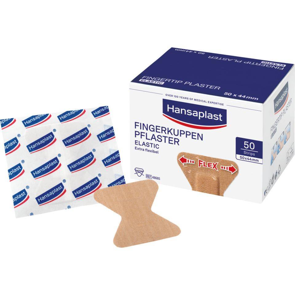 Hansaplast® Fingerkuppenverband, luftdurchlässig, elastisch, 4,4x5cm, 50/VE-2