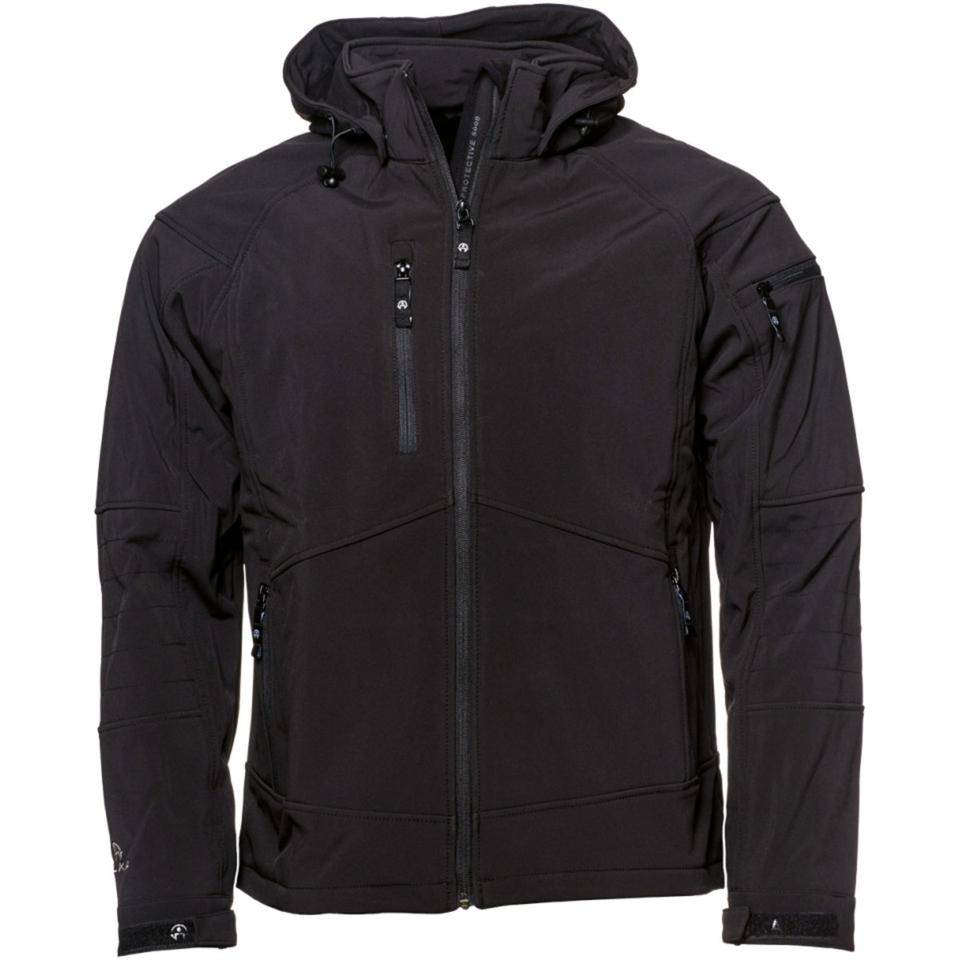 ELKA Softshell-Jacke, Polyester, schwarz, Größe L-0