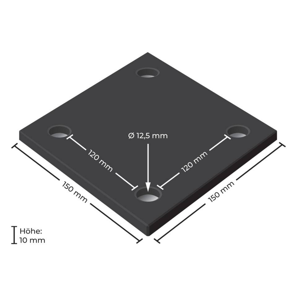 K.57 Schutzpfosten L, zum Aufdübeln, gelb mit 2 schwarzen Ringen, 750mm, Ø110mm-2