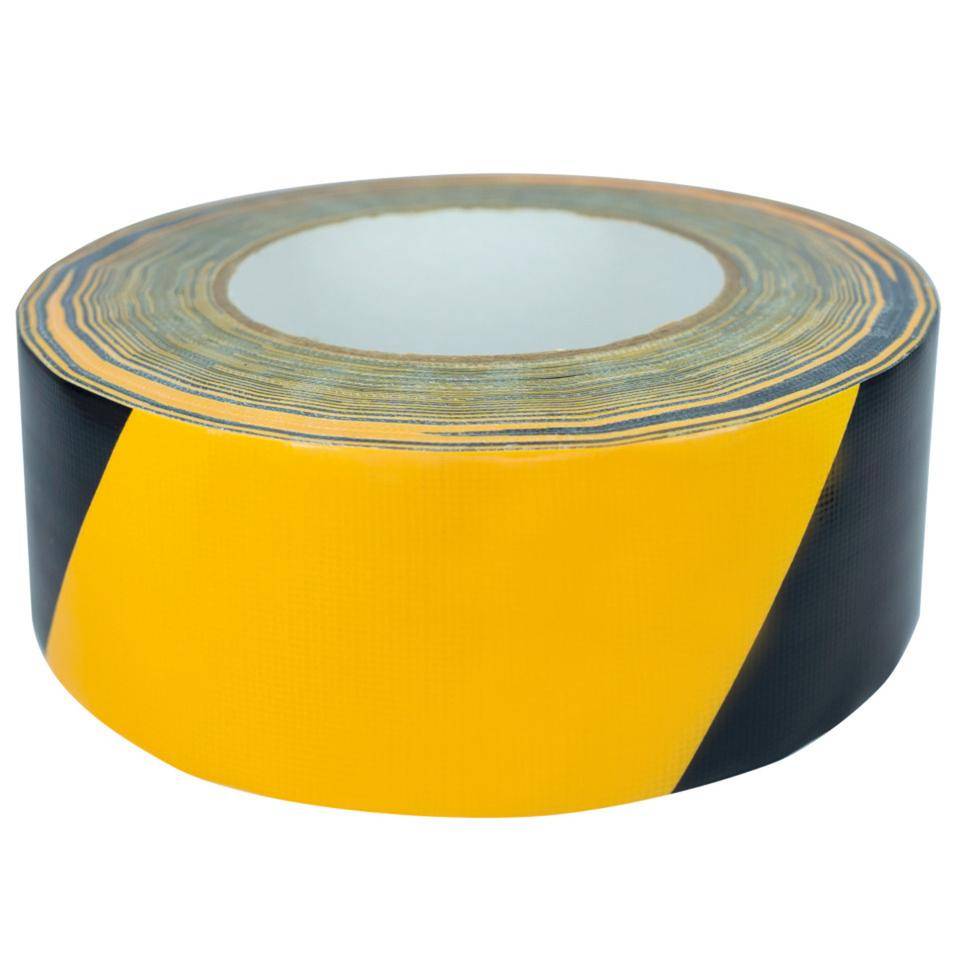 K.57 Warnmarkierungsband, rechtsweisend, gelb/schwarz, Gewebefolie, 50mm, 50m/Rolle-3