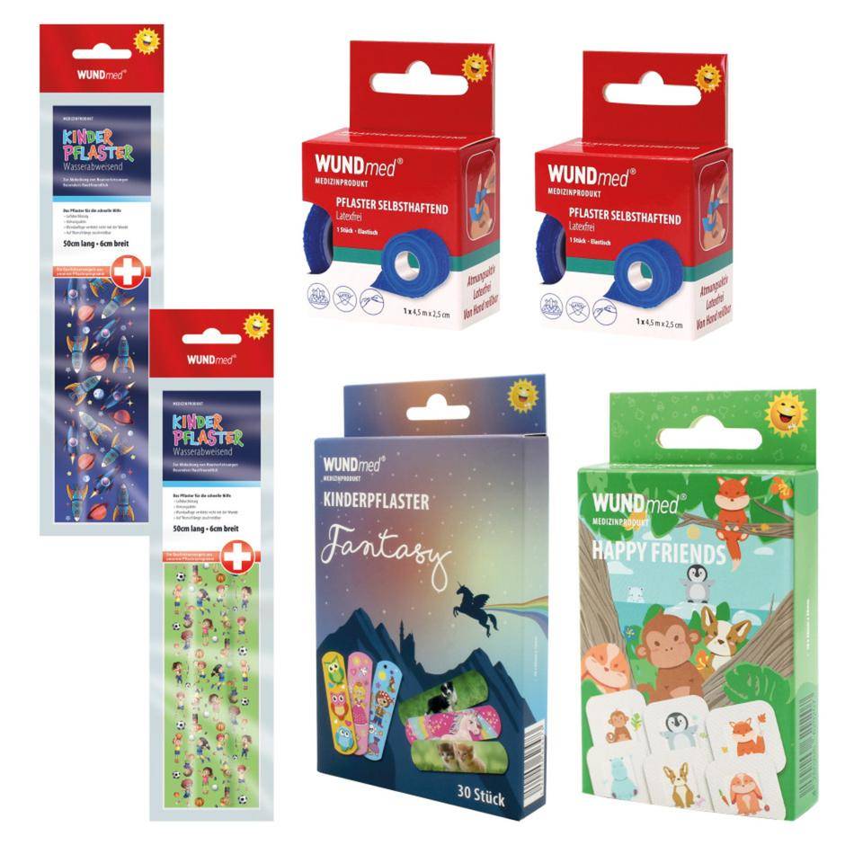 Kinderpflaster, bunt gemischt aus verschiedenen Pflastern-0