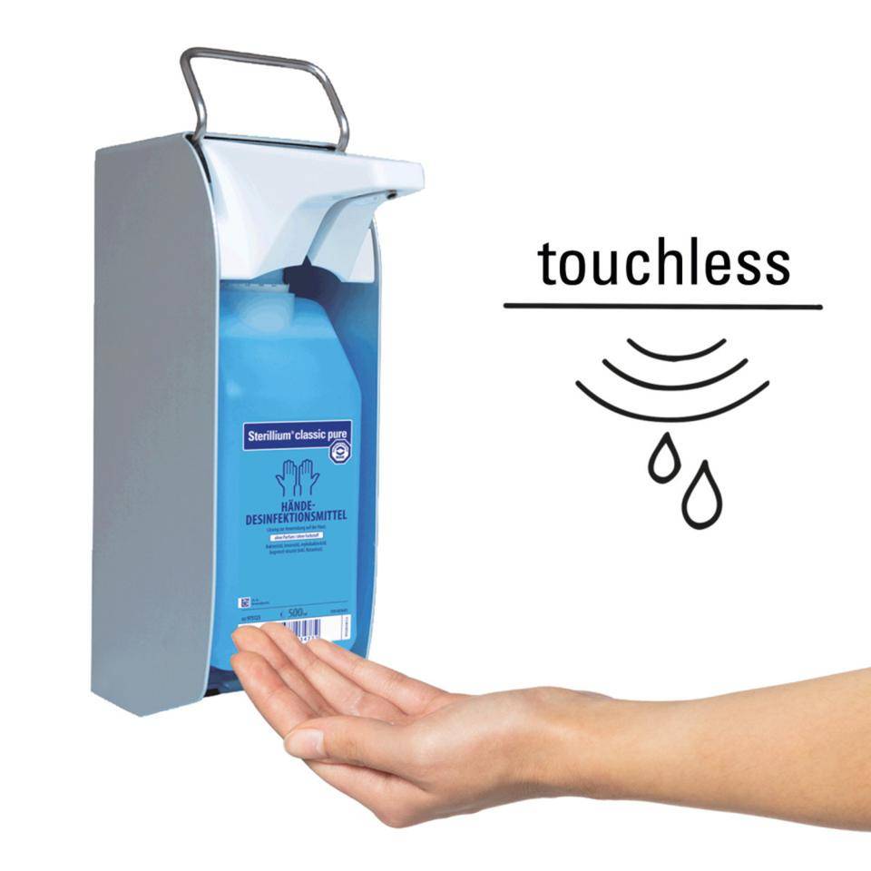 BODE Eurospender 1 plus Touchless, für 350 und 500ml Flaschen, grau-2