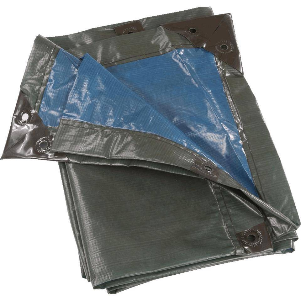 Abdeckplane Extrem Stark, laminierte Oberfläche, grün/blau, Polyethylen, 6x10m-0