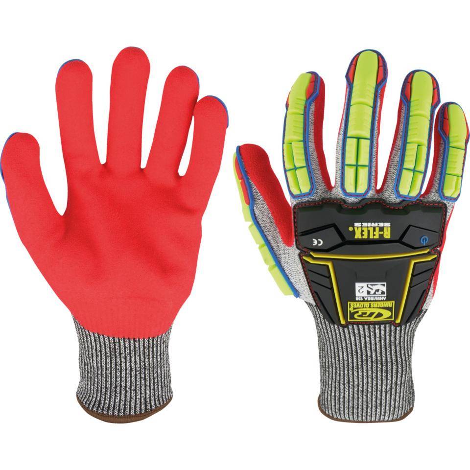 RINGERS® Schutzhandschuh R-065, Kat.III, mit 3D-Protektoren, 270mm, Größe 10-0