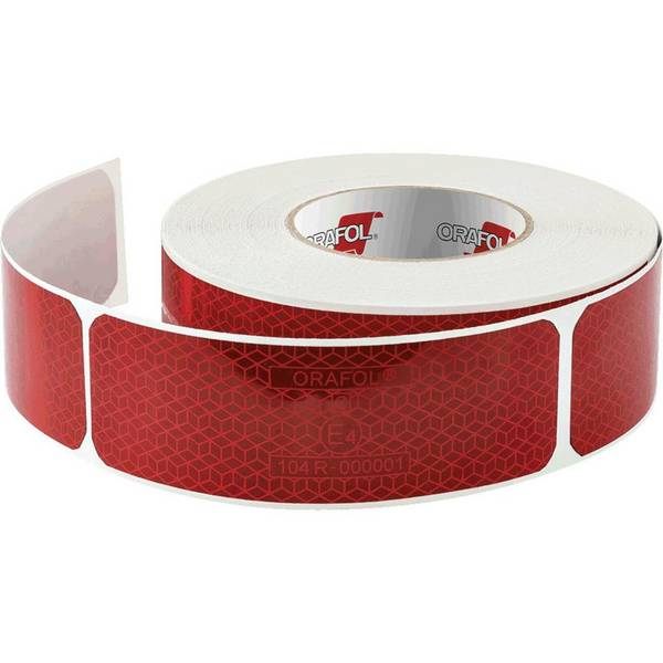 ORALITE® Kontur-Sicherheitsmarkierung, ECE 104, rot, 50x160mm, 60/Rolle