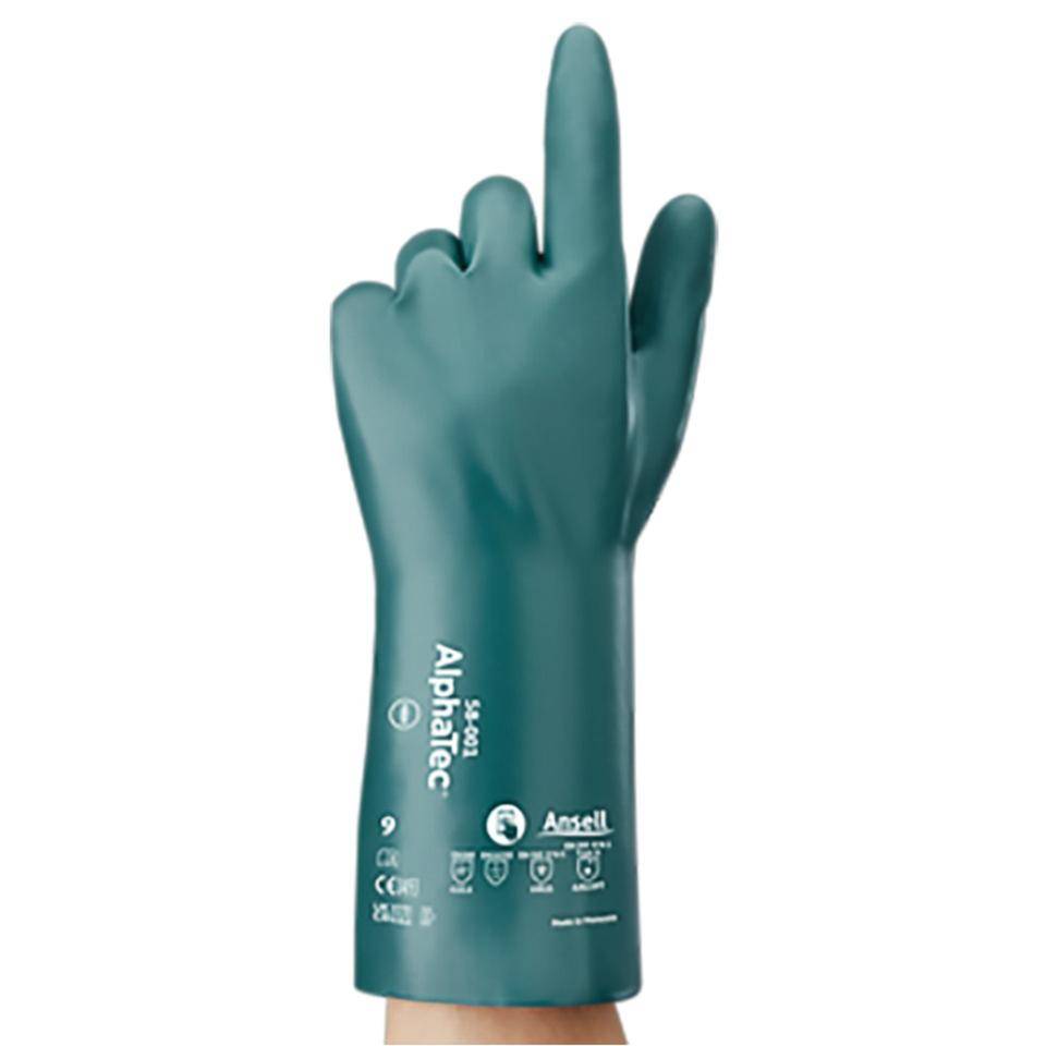 Ansell ESD Schutzhandschuh AlphaTec® 58-001, Kat.III, grün, 330mm, Größe 11-0