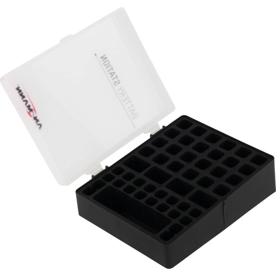 ANSMANN Batteriebox 48,für 24x AA,20x AAA und 4x 9V Block,schwarz,138x172x62,8mm-1