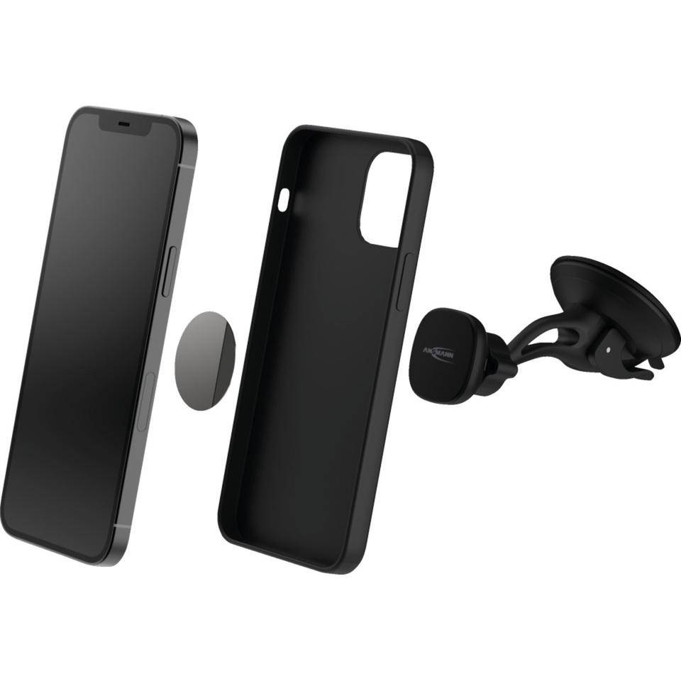 ANSMANN KFZ-Smartphone-Halter, für Windschutzscheibe ohne Armaturenbrett, mit Saugfuß-2