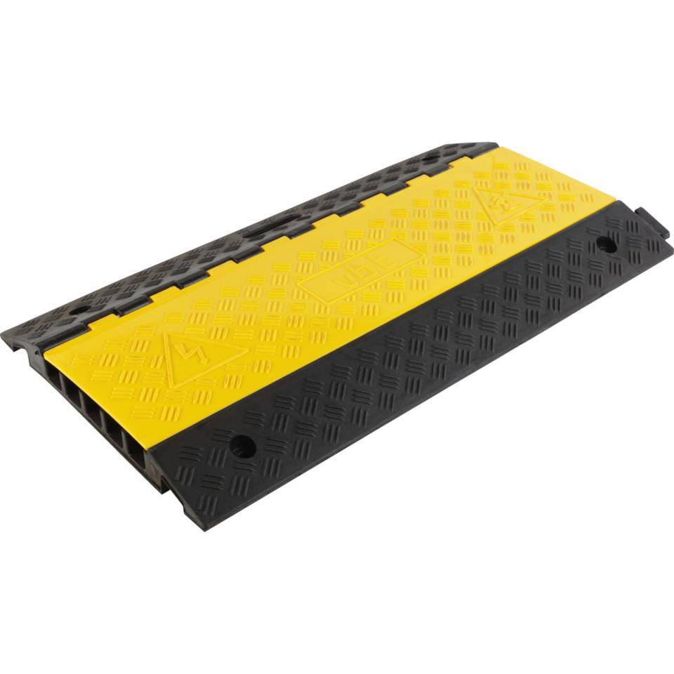 K.57 Kabelbrücke, mit 5 Kabelkanälen, schwarz/gelb, 890x500x33mm-0
