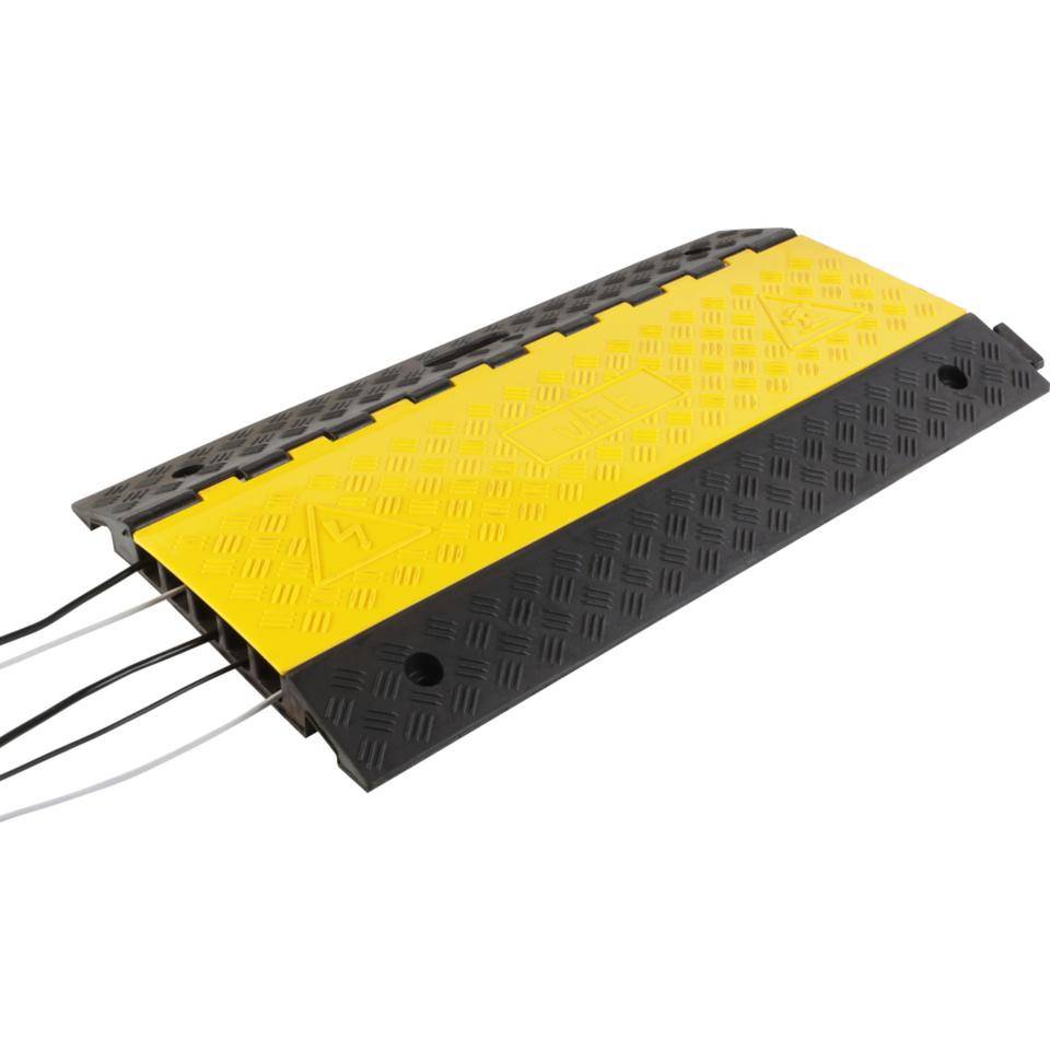 K.57 Kabelbrücke, mit 5 Kabelkanälen, schwarz/gelb, 890x500x33mm-3
