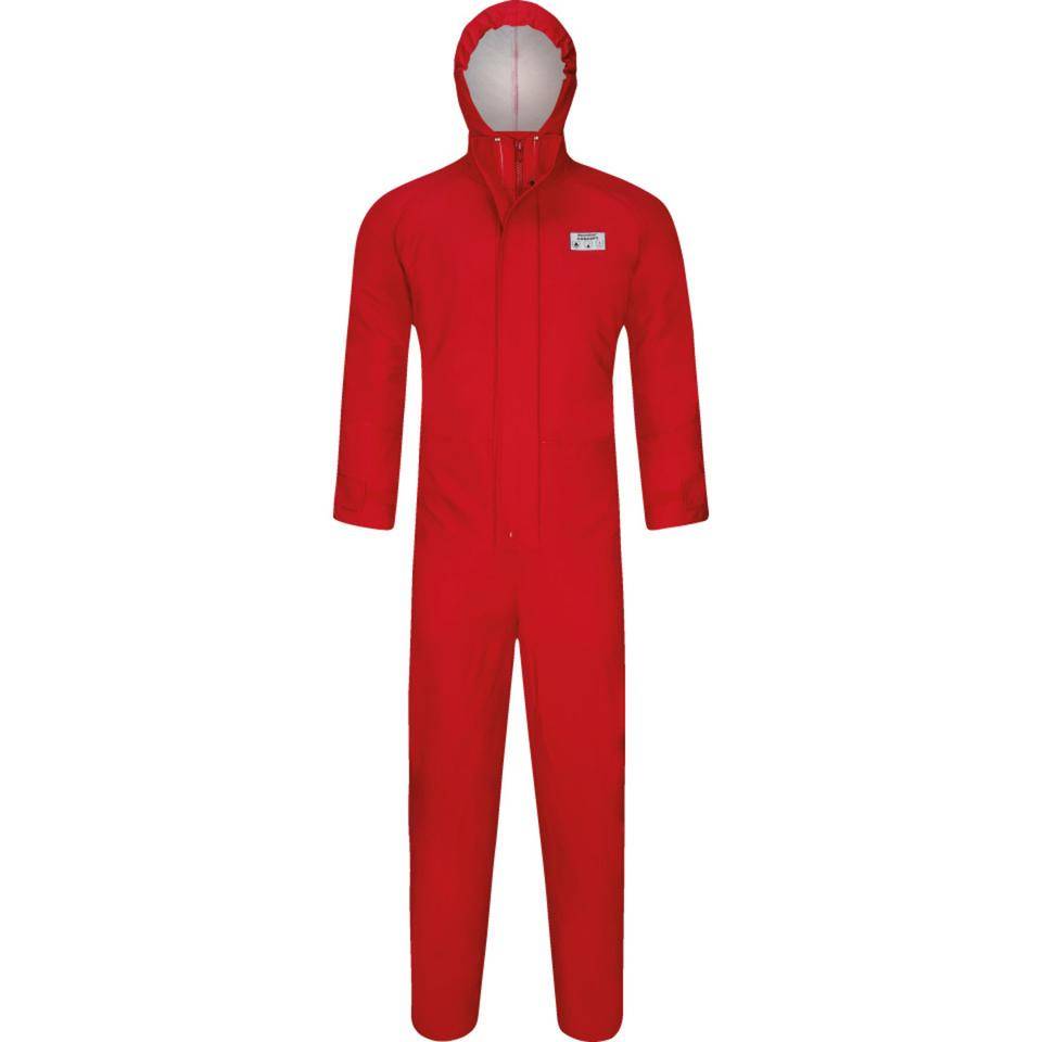 decontex® Concept Chemikalien-Schutzoverall, Typ 3, Kat.III, rot, Größe L-0